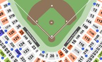 rows sections bleacher nycfc pinstripe dugout